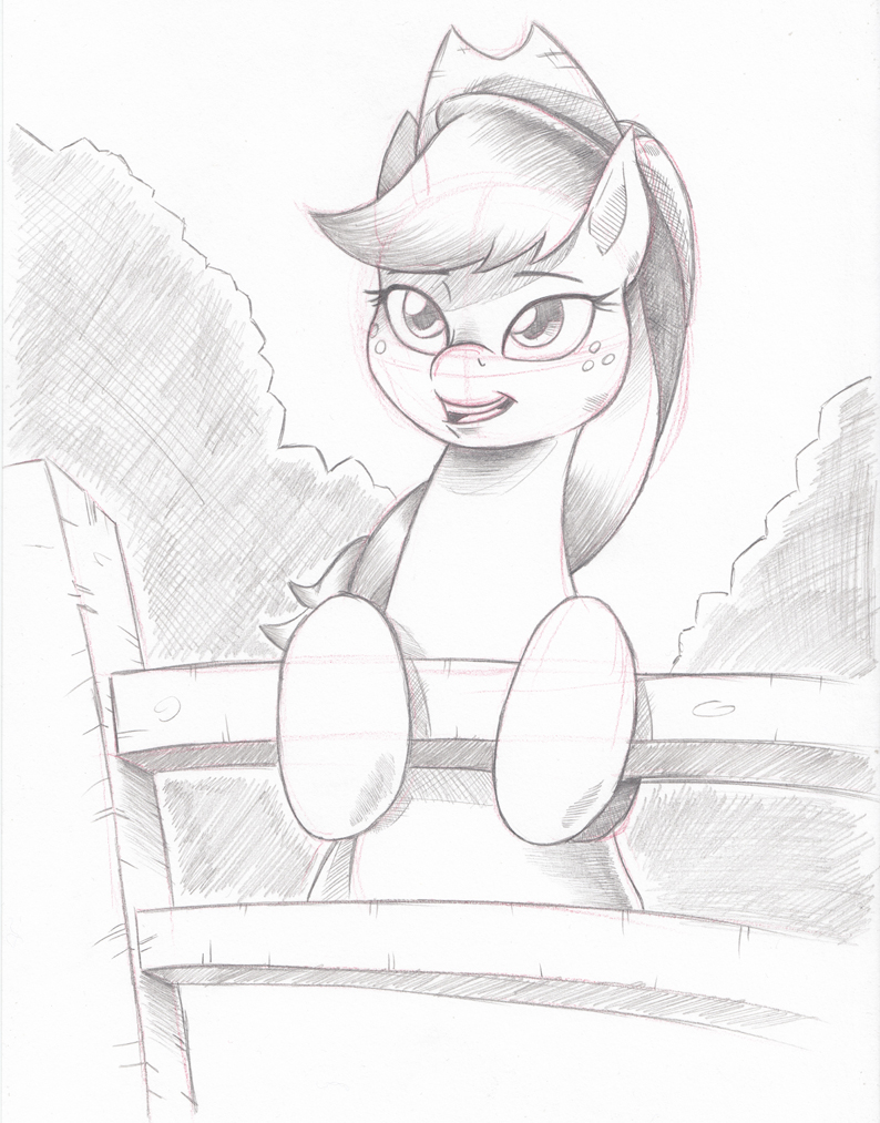 AJ on fence