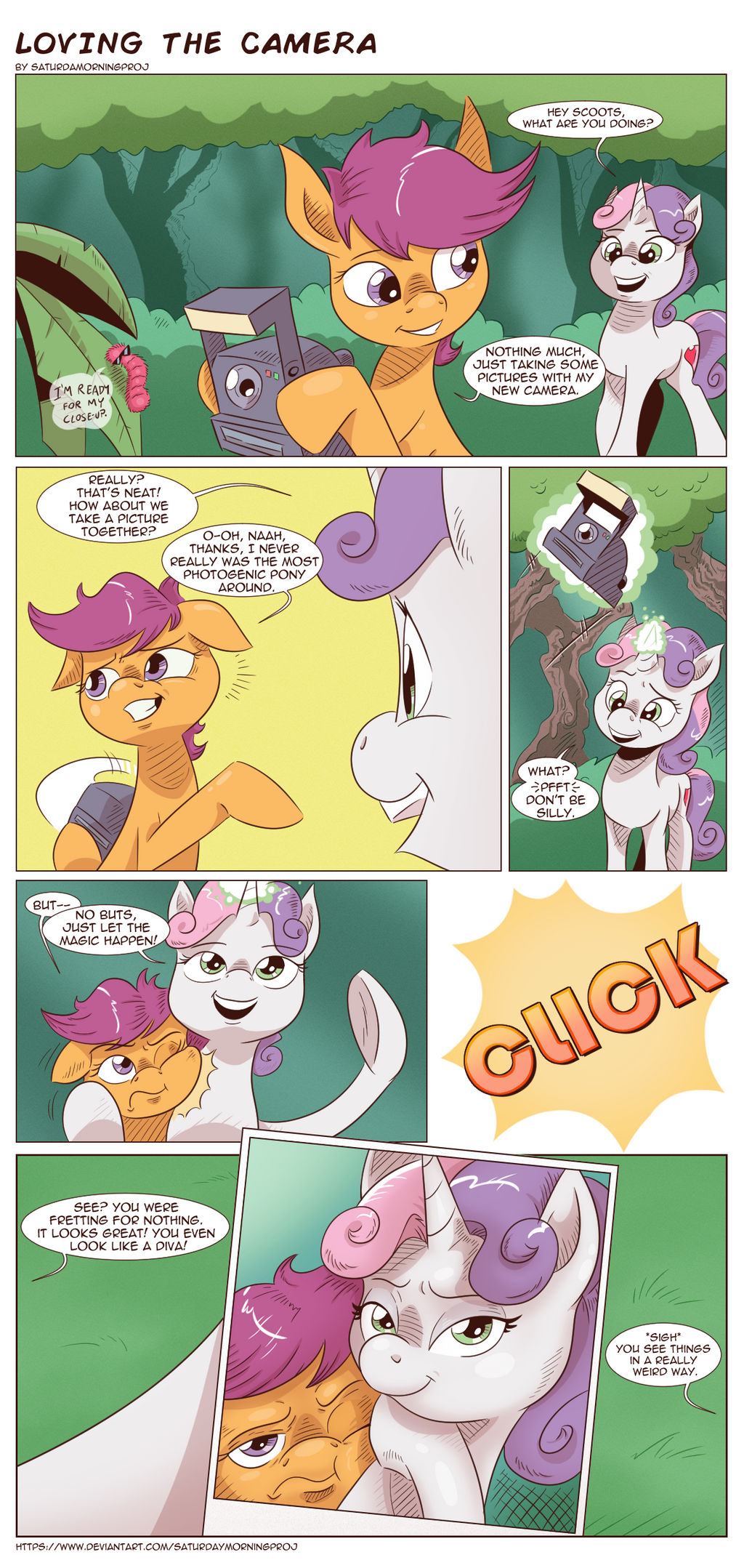 Loving the camera by saturdaymorningproj