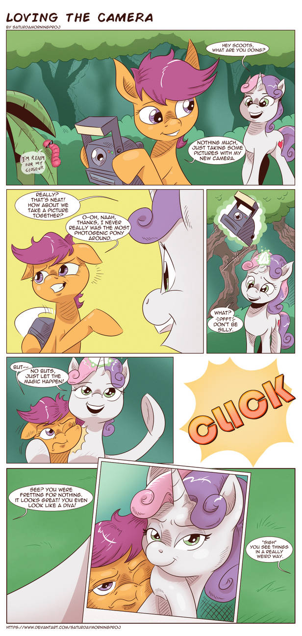 Loving the camera by saturdaymorningproj