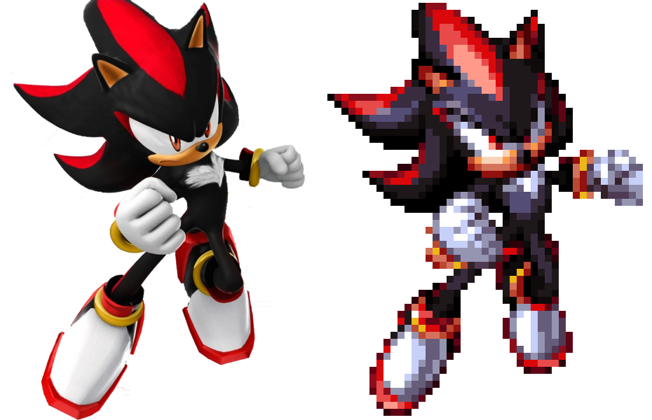 Shadow (Sonic Runners's sprite) by Banjo2015 on DeviantArt