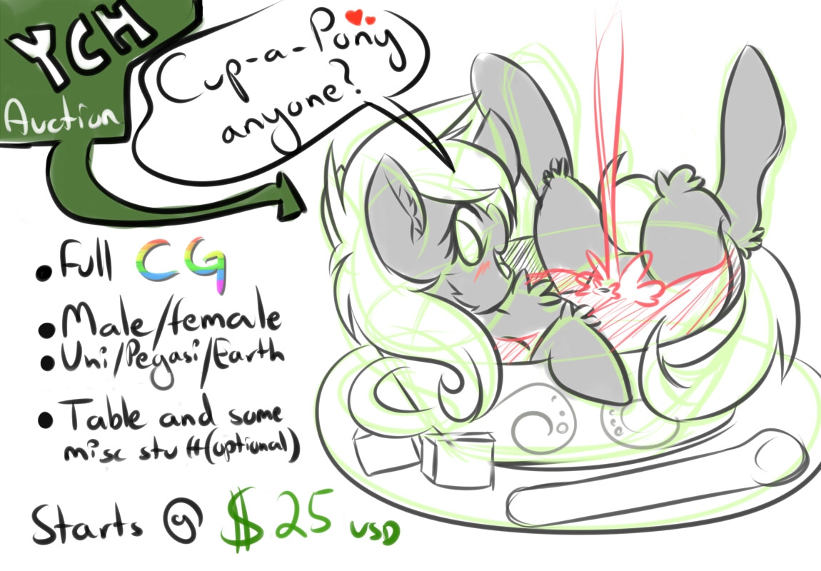 YCH - Cup-a-pony (CLOSED)