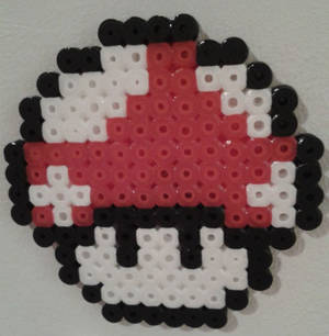 Red Mario Mushroom - Hama Beads creation