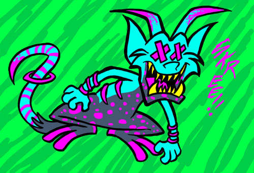 Neon Frogoblim by meggyc