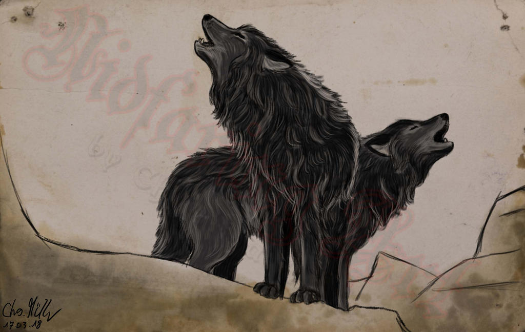 Illustration Wolves by NidfaringArt on DeviantArt