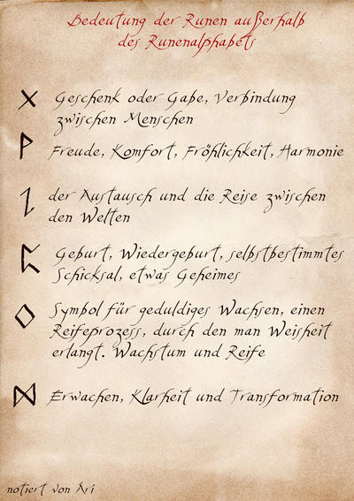 Bedeutung der Runen 3 by NidfaringArt on DeviantArt