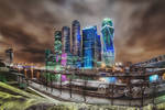 Moscow city lights by Tori-Tolkacheva