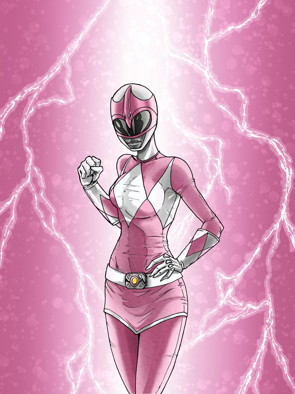 Pink Ranger April Pink Ranger by LeeChandler on DeviantArt