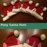 Pony Santa Hats