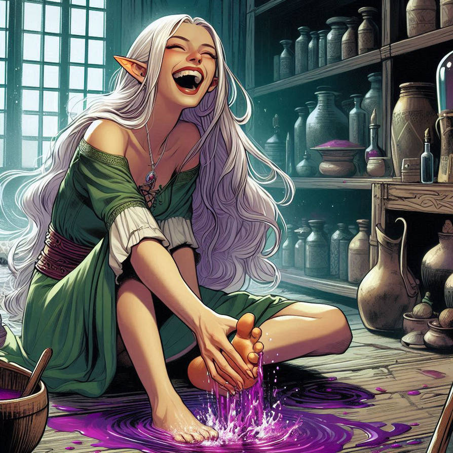Itching Powder Deviantart Itching elixir accident (Adrie's Misadventures) by Ai-feet on DeviantArt