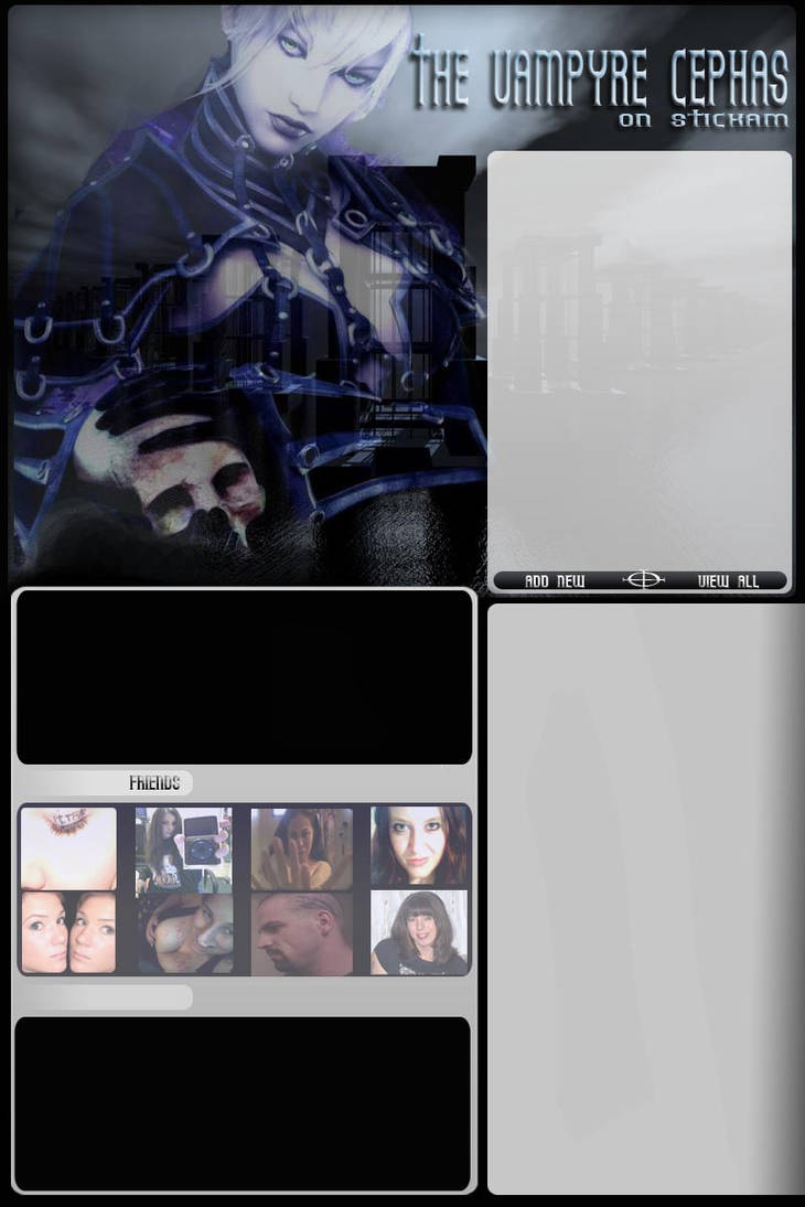 Stickam layout by Cephar0th on DeviantArt