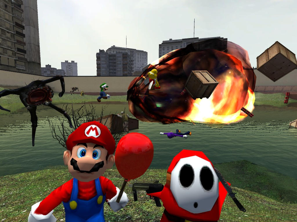 Grumpy Mario Mario in Gmod by Darkscrub on DeviantArt