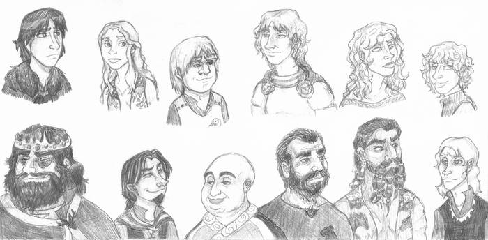 A Game of Thrones Sketch Sheet II: Everyone Else