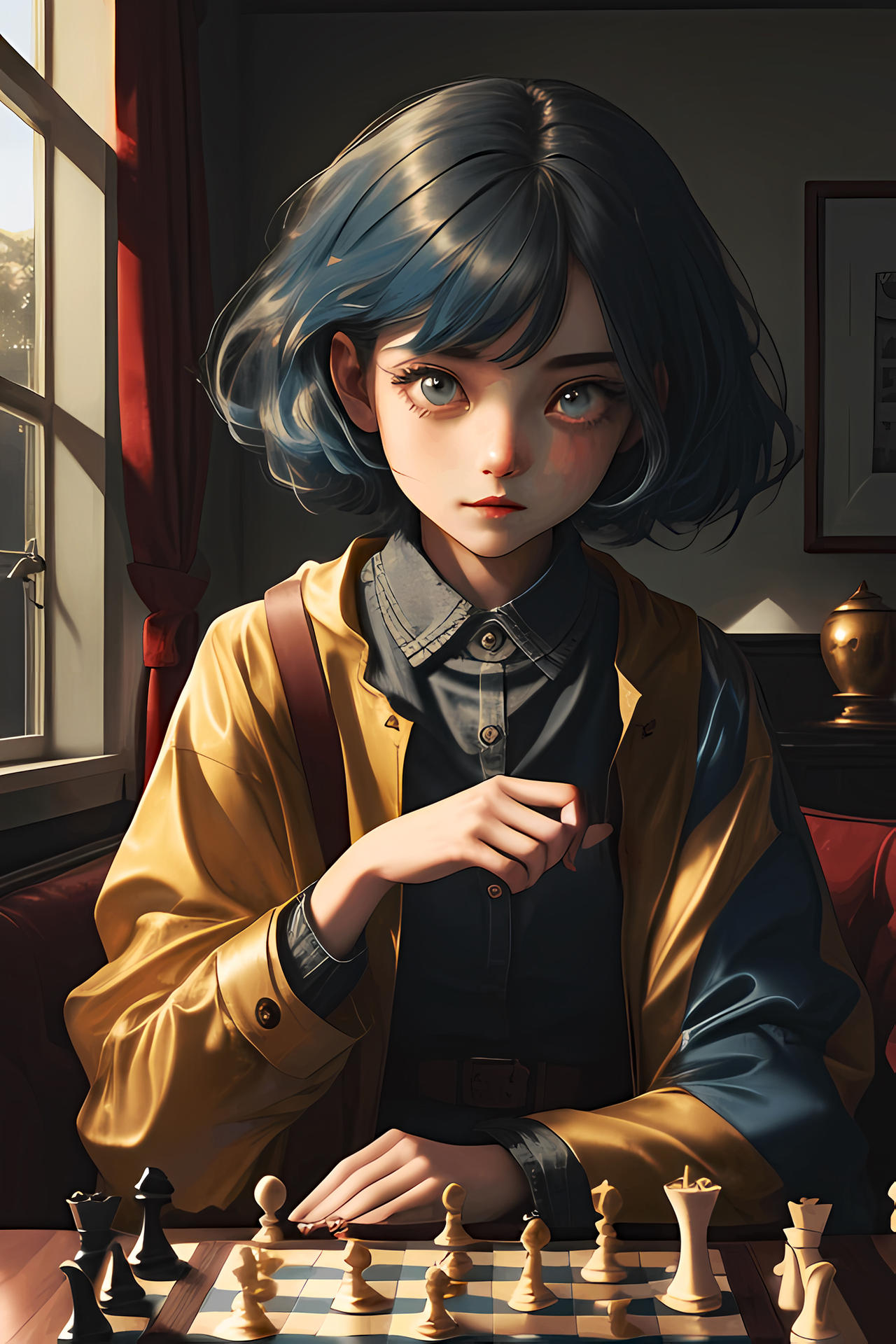 Playing Chess by Gendoeva on DeviantArt