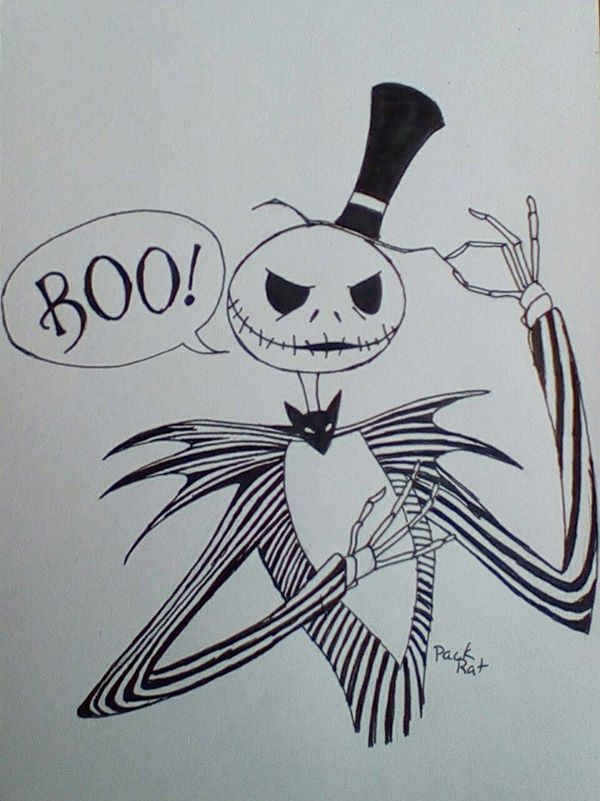 Inktober Day 31 Jack Skellington