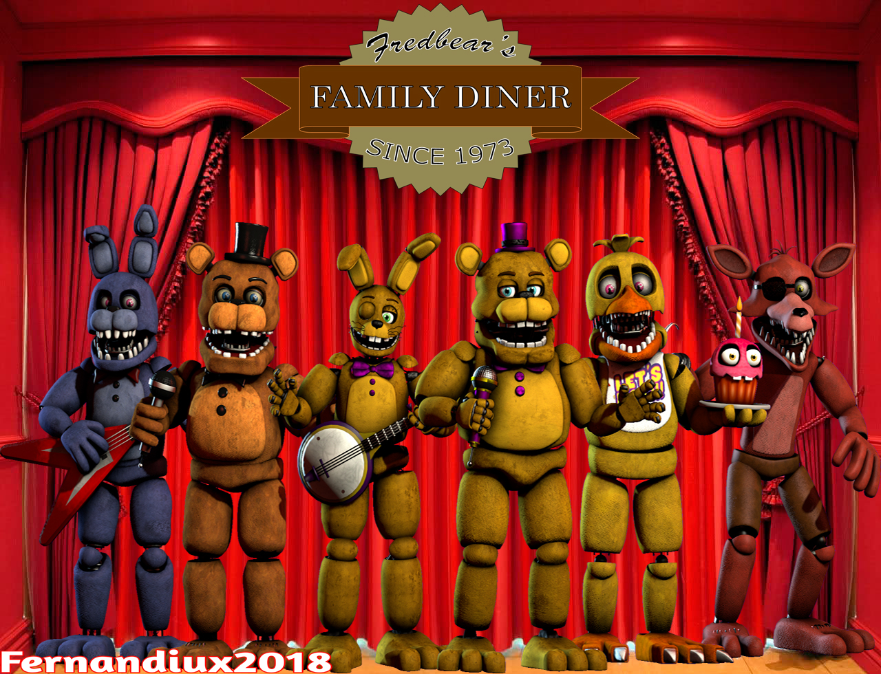 Fredbear and Friends!  Fnaf, Fnaf drawings, Five nights at freddy's