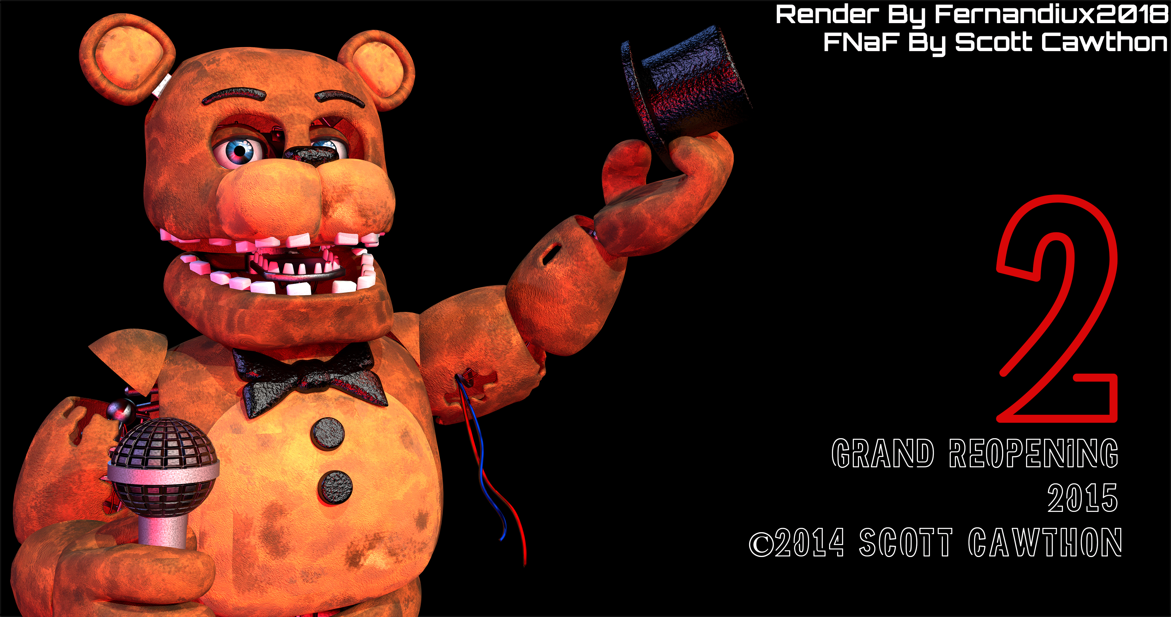 7 days of fnaf: withered Freddy by 0urCast on Newgrounds