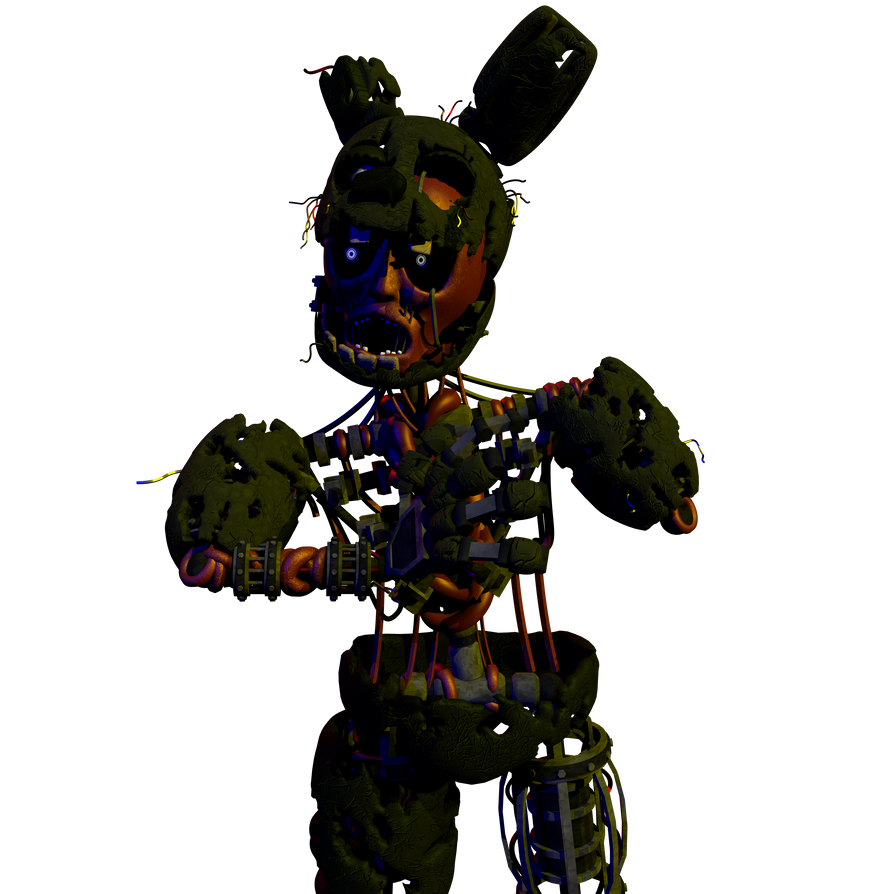 Repaired Springtrap (C4D/FNaF) Broken Springtrap by fernandiux2018 on DeviantArt