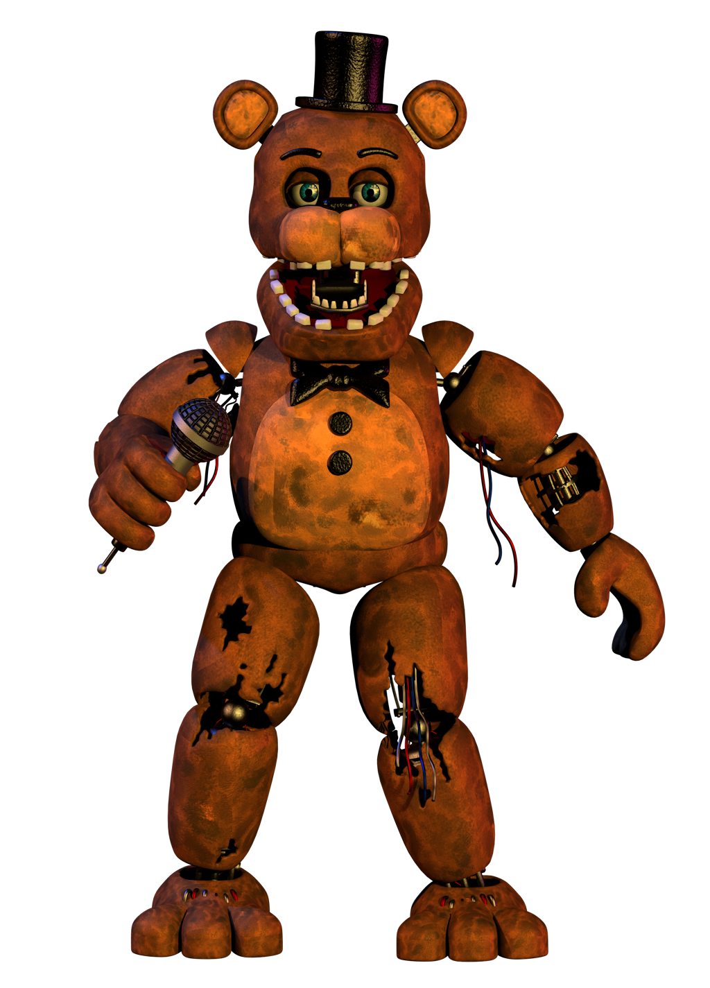 Withered Freddy Render png