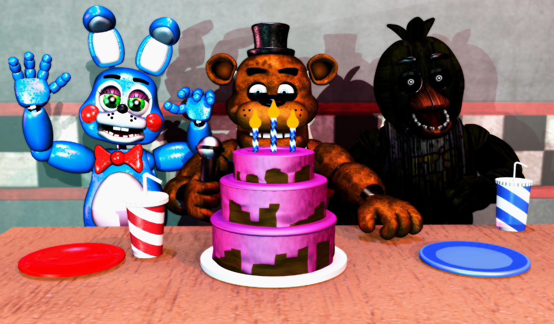 happy anniversary fnaf!! to celebrate, here's a look at stylized