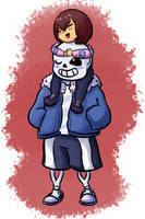 Sans and Smol Frisk