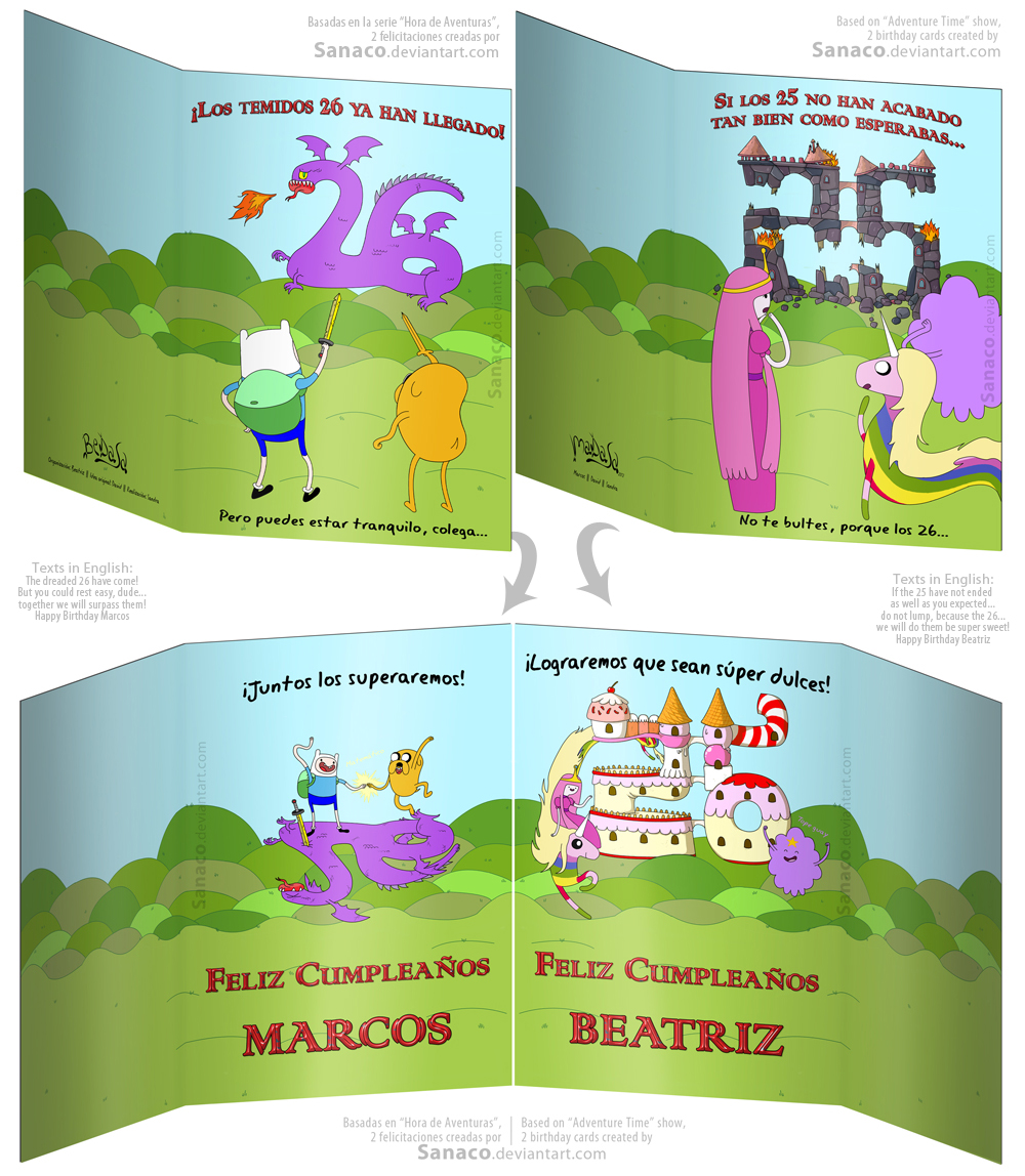 'Adventure Time' birthday cards