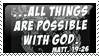 All things are possible -stamp