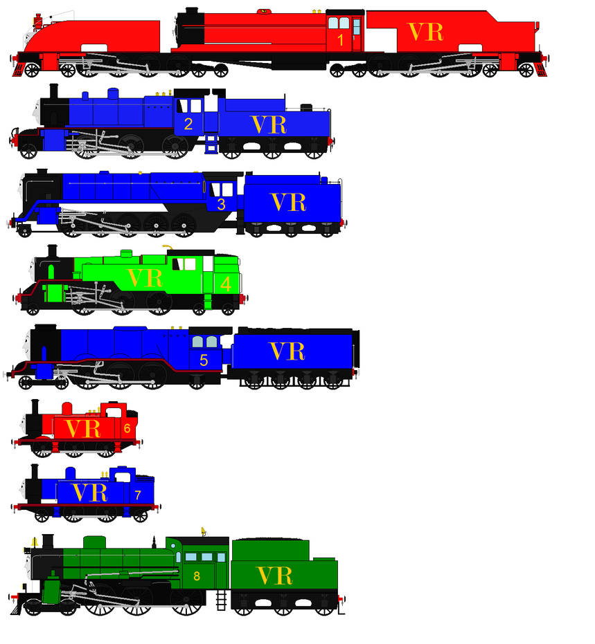 The Valiant Railroad engines by JNSDF-Kozuke on DeviantArt