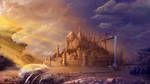 Lonely castle by SASHlMlSAN