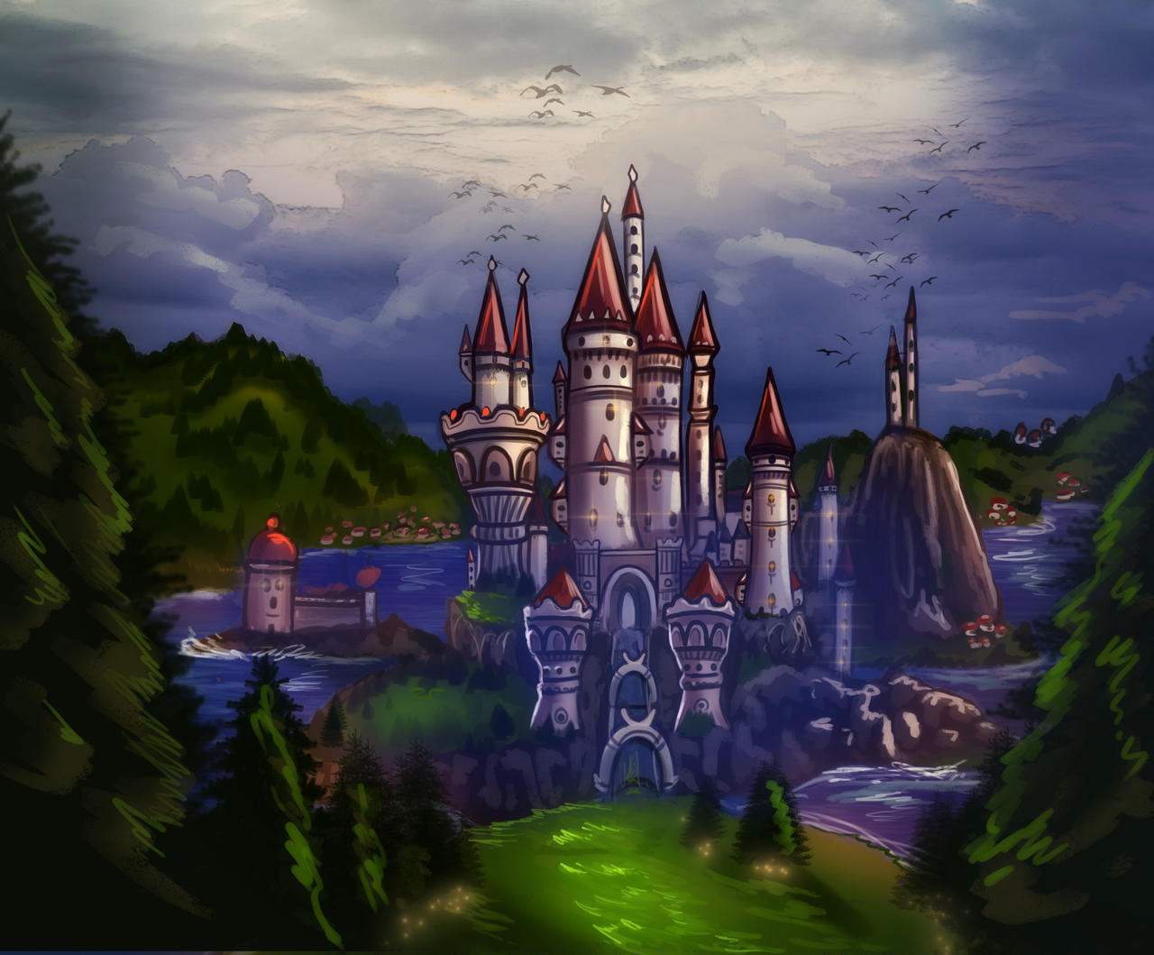 Castle commission by SASHlMlSAN on DeviantArt