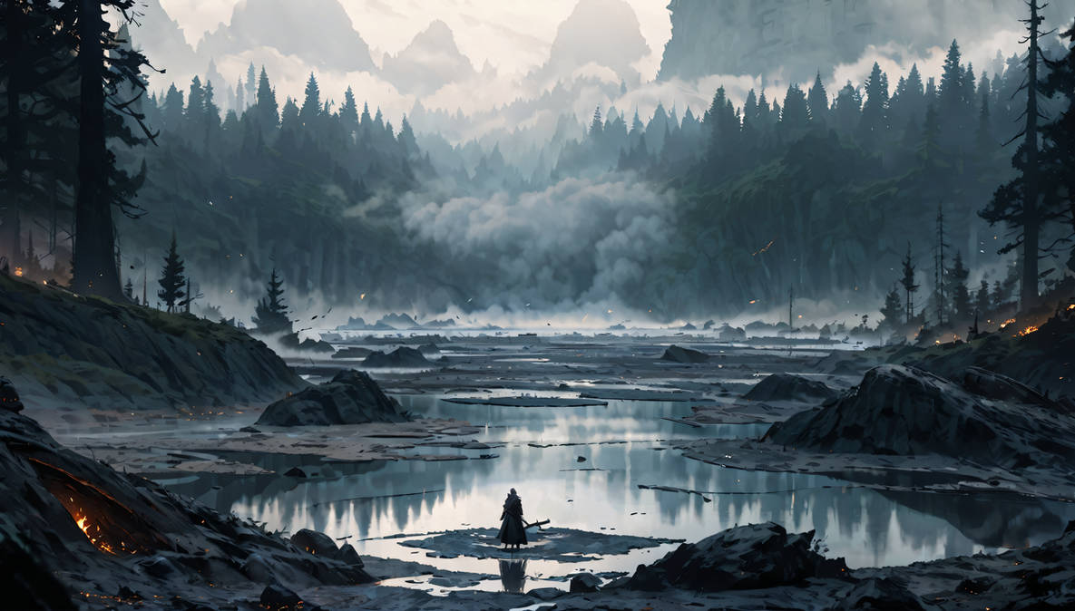 Forest after a fire by donotbeatme on DeviantArt