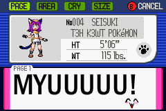 Seisuki Pokedex