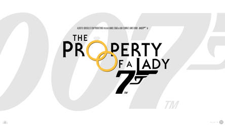 James Bond 25 Logo Concept: The Property of a Lady