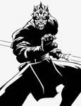 Darth Maul - Inks by EryckWebbGraphics