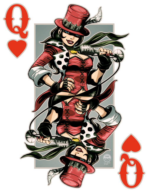 Trixi Danger Queen of Hearts - Commission