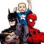 Spiderman Batman Superfan - Commission