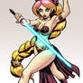 Saria Jedi Slave Fights Back - commission