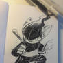 Inktober 13 Fearless Ninja