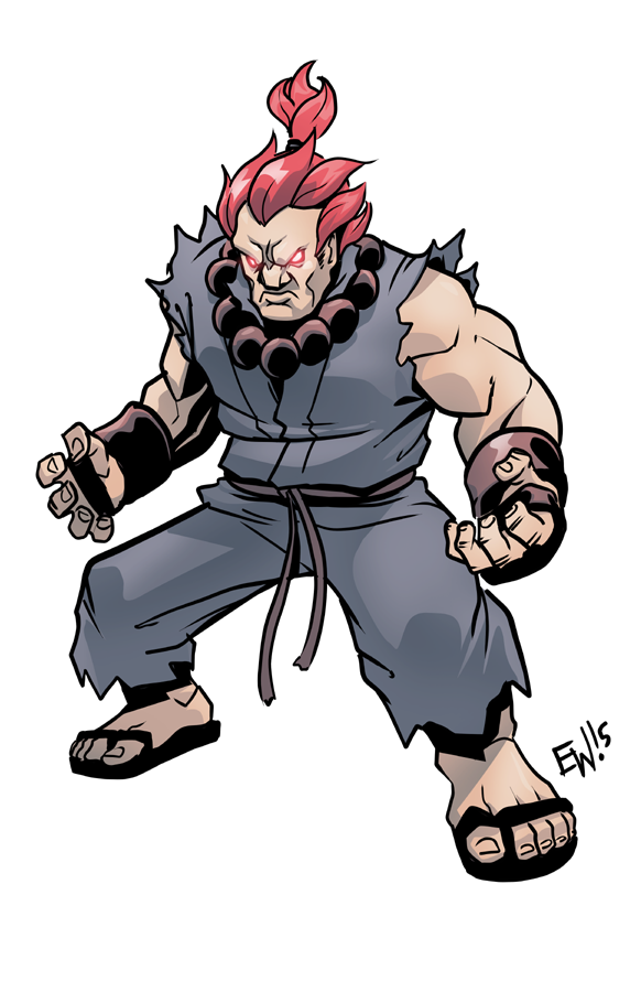 Akuma Redraw (Street Fighter Alpha: The Animation) by Babushkakoi on  Newgrounds