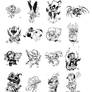 20 chibis inked - chibi commissions