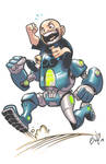 Bot Rider - DRS Request Inked Colored by EryckWebbGraphics