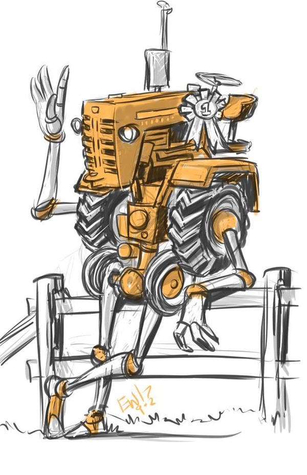 Cesall The Farmall - Practice Drawing