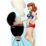 Stars N Stripes Girl Grillin