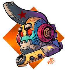 Star Robot - Practice Inks and Colors