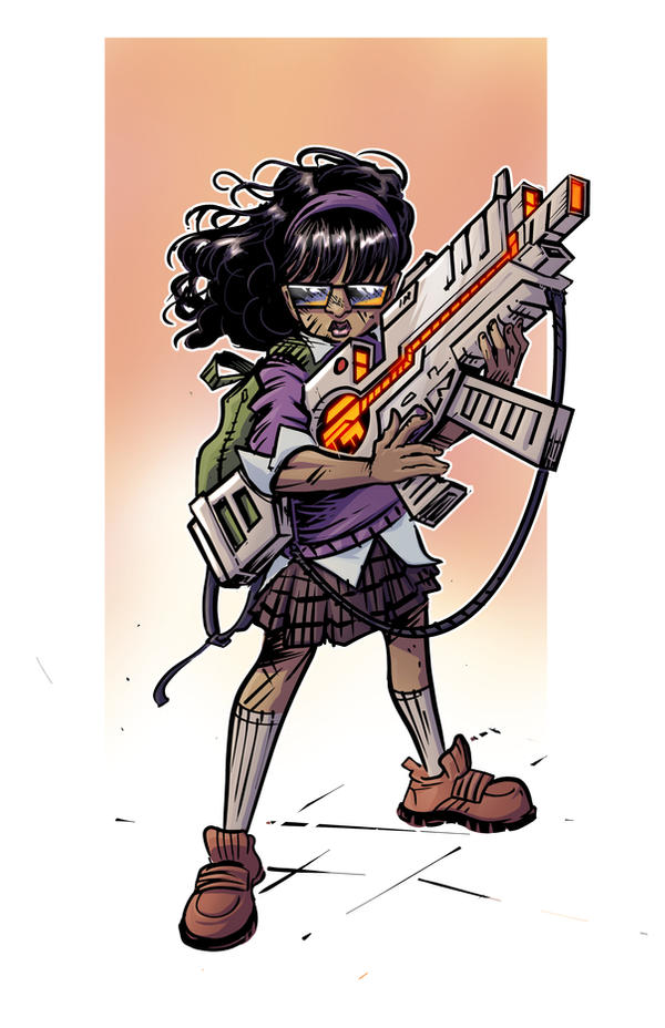 School Girl Avenger Commission