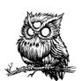 Three Eyed Owl - Commission Inks