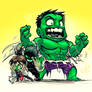 Chibi Bruce Into Chibi Hulk 2017