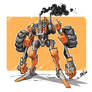 Tractor Bot Original Drawing