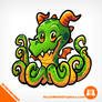 Octo Dragon Sticker