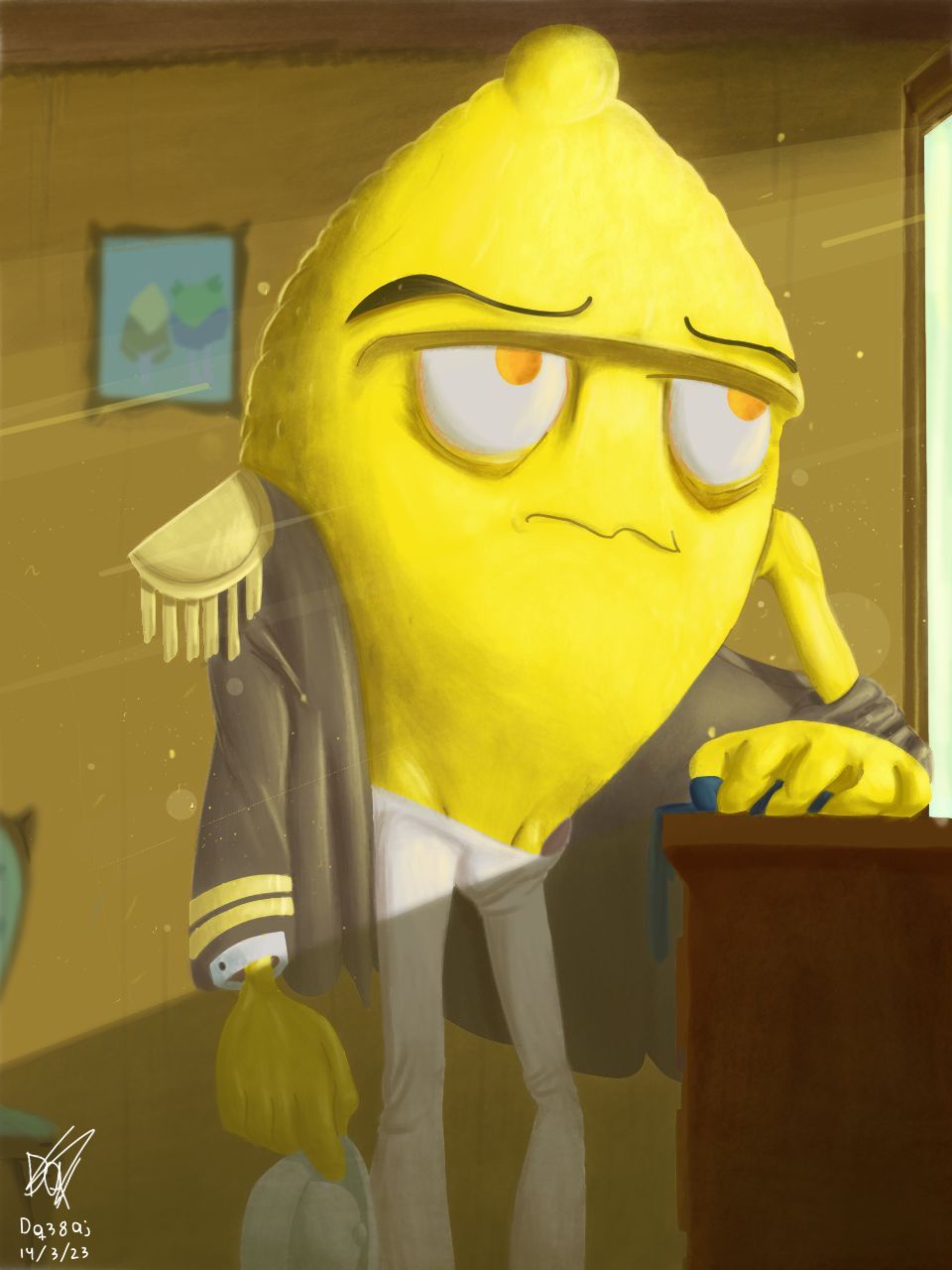 Lemon Deepan Pondering lemon by dq38aj on DeviantArt