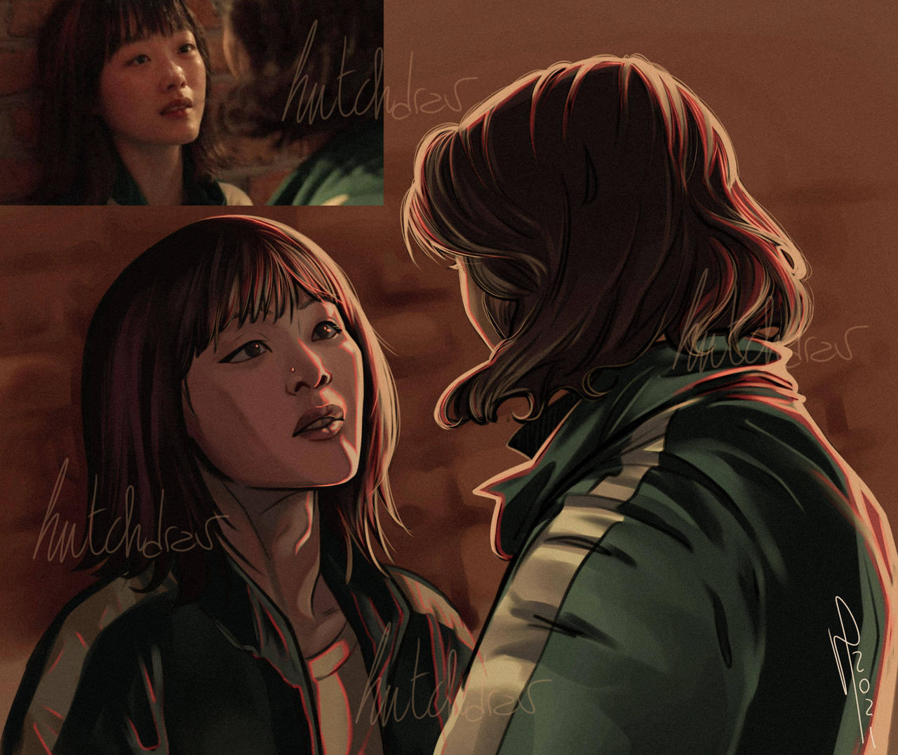 Squid Game. JiYeong and SaeByeok by Hutchdrav on DeviantArt